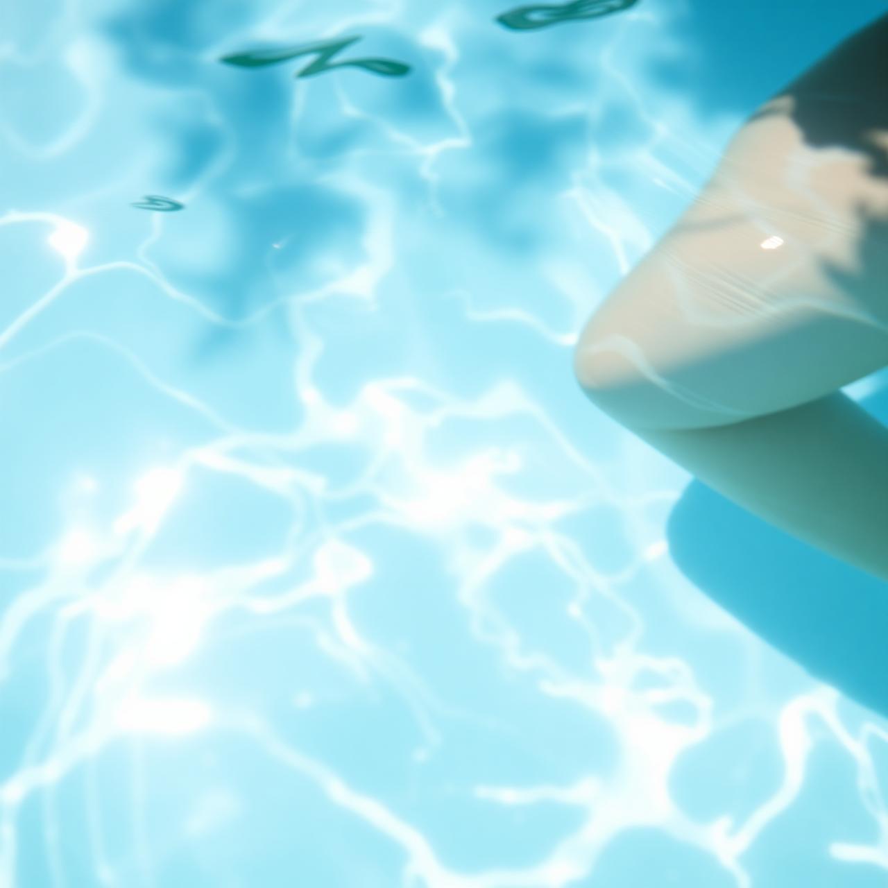 Crystal clear pool water